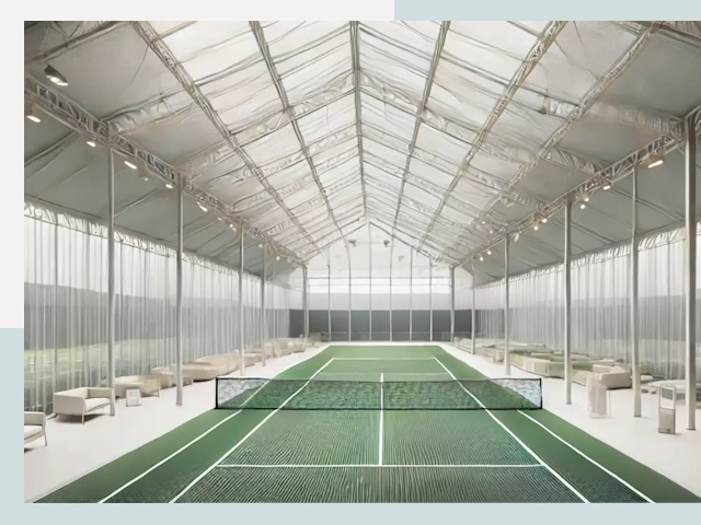 Строительство теннисных кортов в Малгобеке