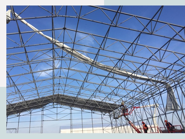 Шатровые ангары от 619 руб. в Малгобеке и Ингушетии