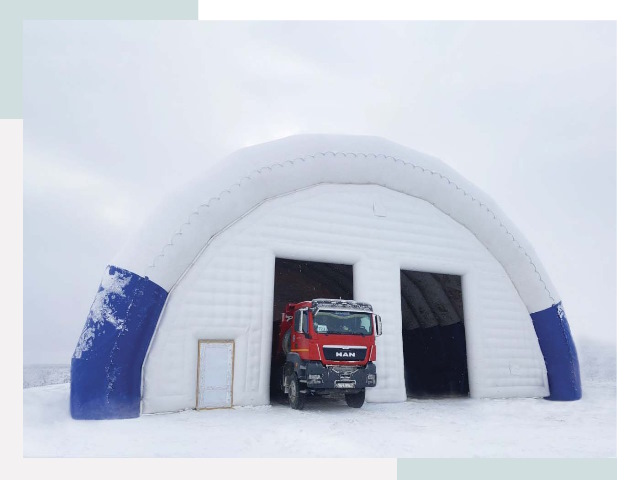 Мобильные ангары в Малгобеке