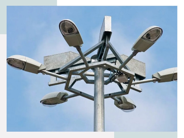 Монтаж осветительных мачт в Малгобеке