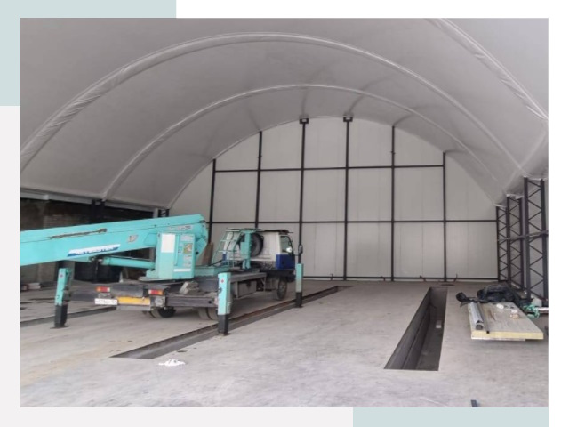 Внутреннее оснащение ангаров в Малгобеке